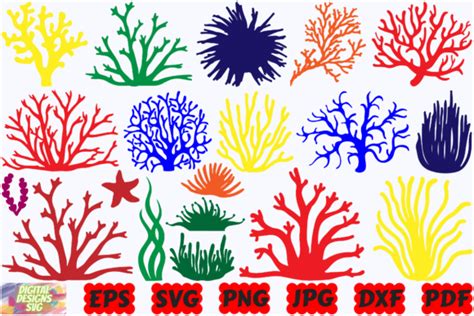 Coral Svg Seaweed Svg Plants Svg Graphic By Digitaldesignssvgbundle