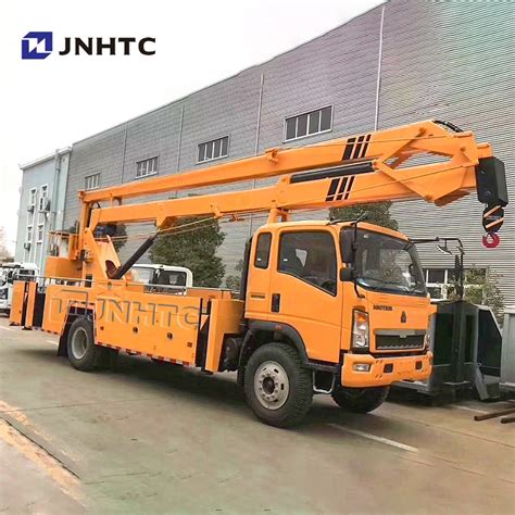 Sinotruk HOWO 8 24 Meters Height Aerial Work Platform Arm Lift Bucket