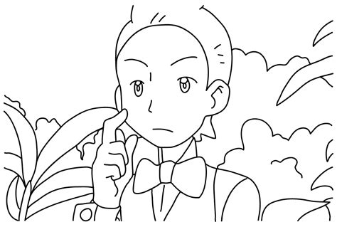 Cilan Pokemon Coloring Page Free Printable Coloring Pages