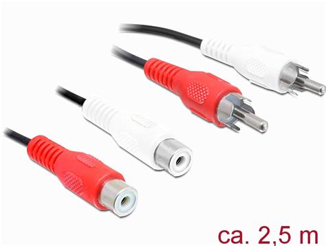 Delock Produkte Kabel Cinch X Stecker Cinch X Buchse M