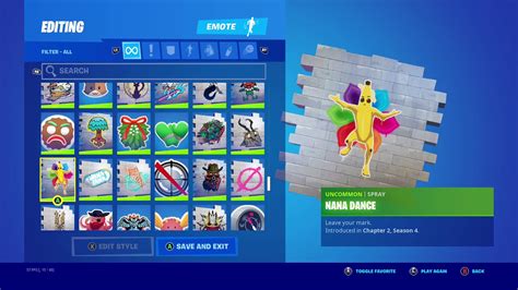 New Nana Dance Spray In Fortnite Free Youtube