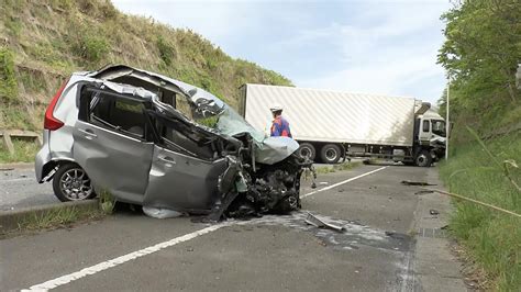 【事故】宮城県宮城郡利府町の県道3号線でトラックと乗用車が正面衝突 車両のフロントが激しく大破 これはひどい 衝撃がすごそう「けが人がいる」との情報も まとめダネ！