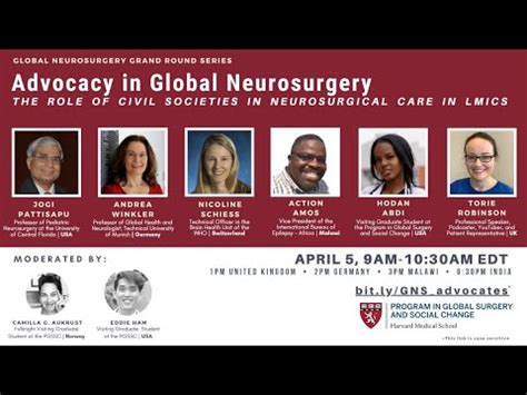 GNS Grand Rounds Advocacy In Global Neurosurgery YouTube