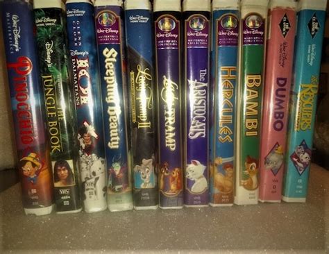 Vintage Lot Of 11 Walt Disney S Vhs Videos Pinocchio The Etsy