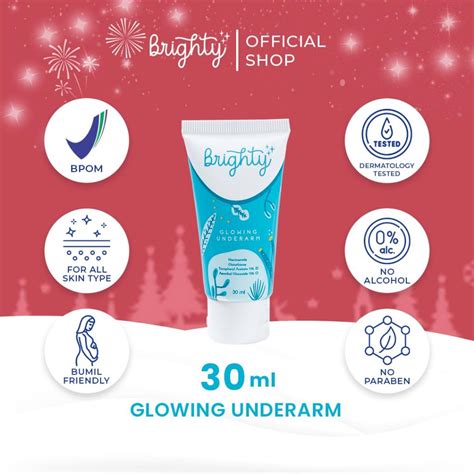 Jual Brighty Glowing Underarm Pemutih Ketiak Dan Selangkangan No