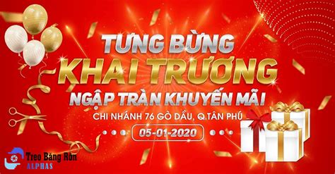 35 mẫu băng rôn khai trương ấn tượng và đẹp nhất 2023