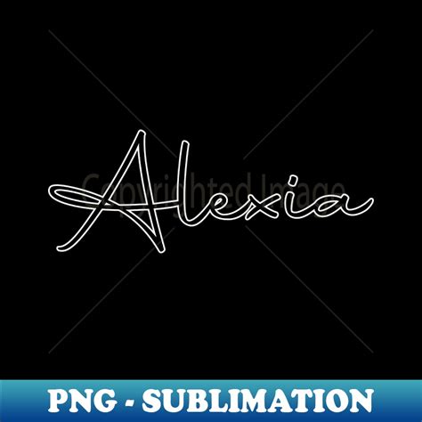 Autography Alexia Name Label Trendy Sublimation Digital Do Inspire