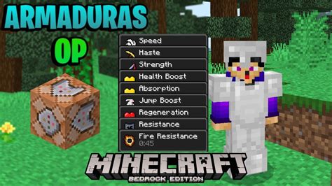 Armaduras Con Efectos En Minecraft Bedrock Con Bloques De Comando YouTube