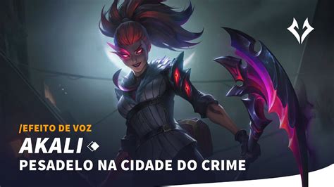 Akali Pesadelo na Cidade do Crime Falas em Português Brasileiro