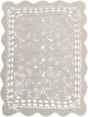 Amazon Grelucgo Handmade Crochet Cotton Lace Table Placemats