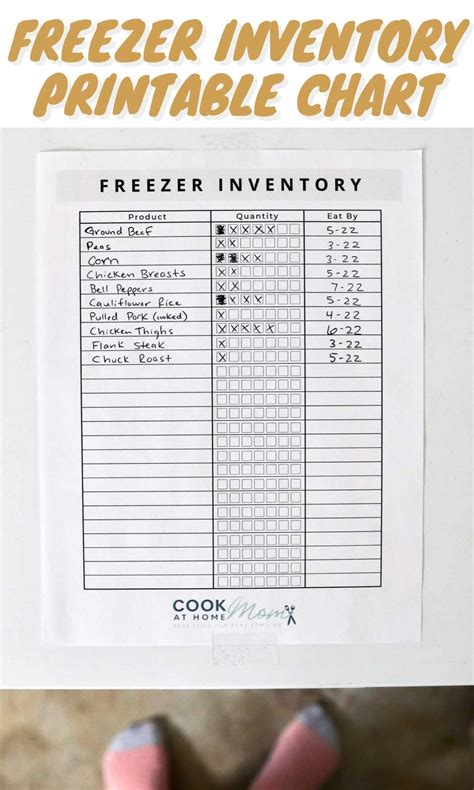 Freezer Inventory Chart Free Printable Artofit