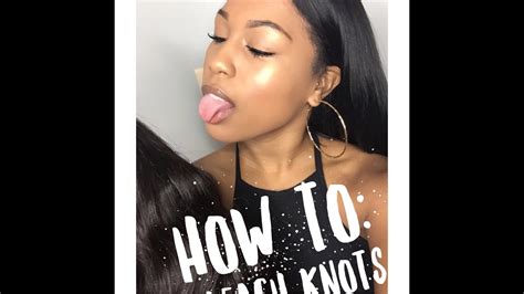 How To Bleach Knots On A Lace Closure Or Frontal Youtube