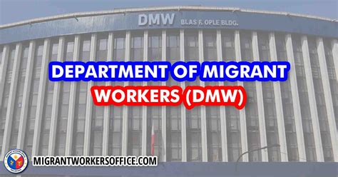 Migrant Workers Office Page Department Of Migrant Workers Office