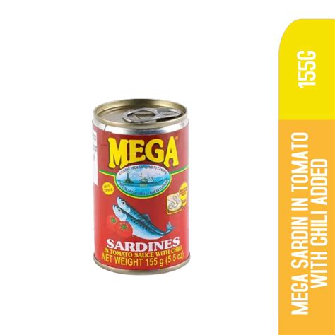 Mega Sardines In Tomato Sauce W Chili G Shopee Malaysia