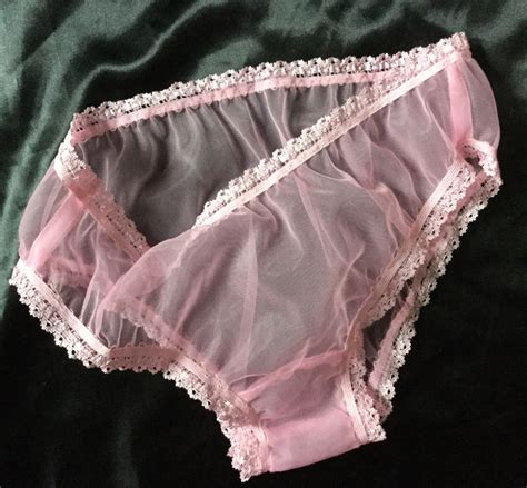 Sheer Nylon Panties Vintage Style Sissy Burlesque Reenactment Etsy