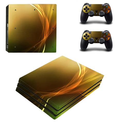 Metal Ouro Negro Ps Pro Adesivo De Pele Para Sony Playstation