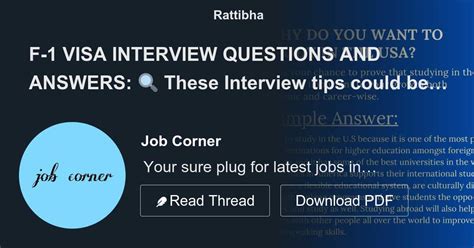 F 1 Visa Interview Questions And Answers 🔍 These Interview Tips Could