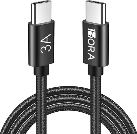 1 Hora Cab265 Usb C To Usb C Cable Up To 480mbps Faster Data Transmission 60w Power Delivery