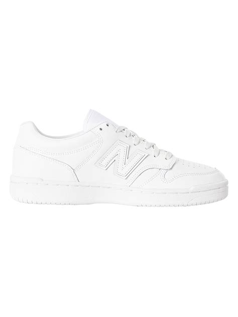 New Balance Bb Leather Trainers White White Standout