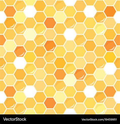 Honeycomb seamless pattern background Royalty Free Vector