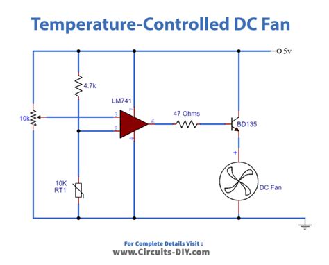 Temperature Controlled Dc Fan Using Thermistor