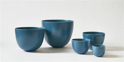 Blue Nesting Bowls Set Of Five Joanna Bird Joanna Bird