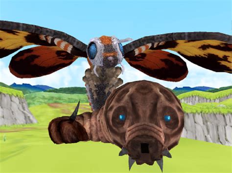 Mmd Godzilla Mothra And Mothra Larva By Mmdcharizard On Deviantart