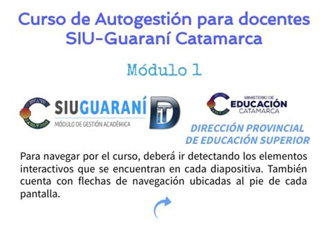 M Dulo Curso De Autogestion Siu Guarani Catamarca