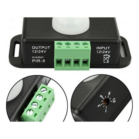 Automatic Dc 12V 24V Infrared Pir Motion Sensor Switch For Led Light