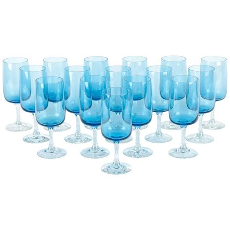 Vintage Crystal Wine Water Barware Glass Set At 1stdibs