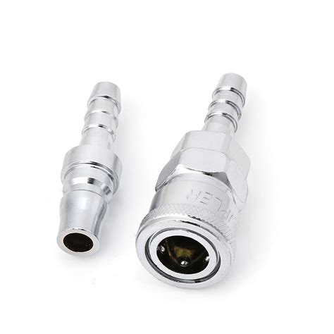 2 Pcs Pneumatic Air Line Hose Quick Release Connectors Compressor