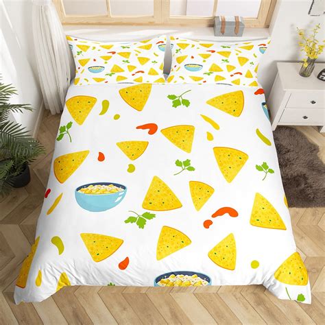 Mexican Style Bedding Sets Latin Food Tacos Corns Rice Comforter Cover