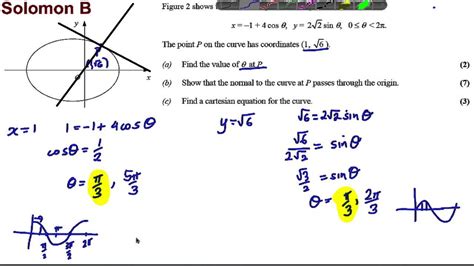 Parametric Equations Exam Style Question Youtube