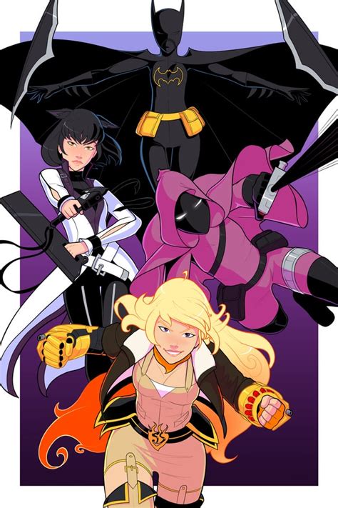 The Justice League X Rwby Part 2 Crossover Has The Bumbleby Second Kiss For Yang Xiao Long And