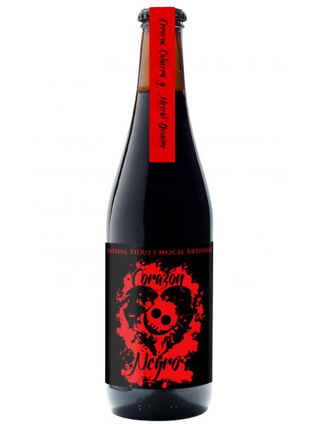 Cerveza Calavera Coraz N Negro Con Mezcal Ml