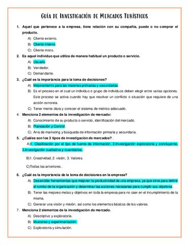 Guia De Investigacion De Mercados Turisticos Pdf