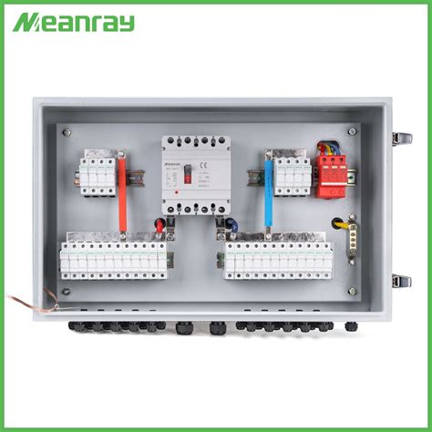 6 Strings Solar Pv Combiner Box 2 16ways With 600v Spd And 1000v 16a Fuse 6 Stings Solar Pv