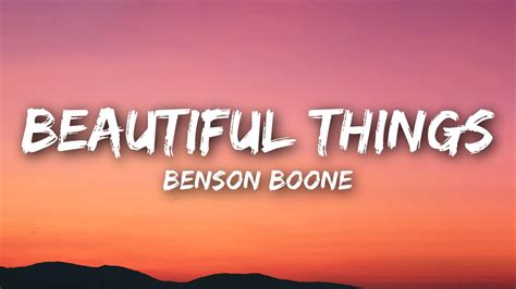 Benson Boone Beautiful Things Lyrics Youtube