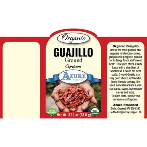 Azure Market Organics Guajillo Ground Organic Azure Standard