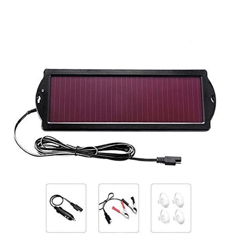 POWOXI Solar Car Battery Trickle Charger Panel Waterproof 12v 1 8W Charging Powe 674551456380 | eBay