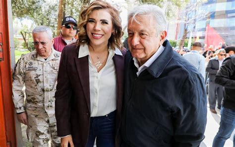 Acompa Ar L Pez Obrador A Marina Del Pilar En Su Segundo Informe De