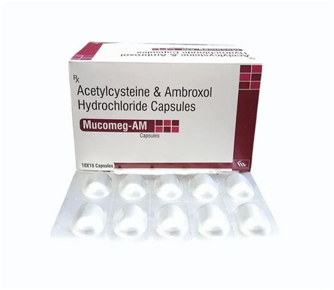 Acetylcysteine 300 Mg Ambroxol 60mg Capsules At ₹ 3900box Ambroxol