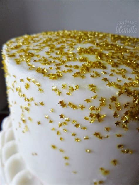 Baking With Blondie Pink And Gold Ombre Star Tiered Cake And Pink