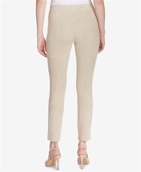 Calvin Klein Faux Suede Leggings Macys