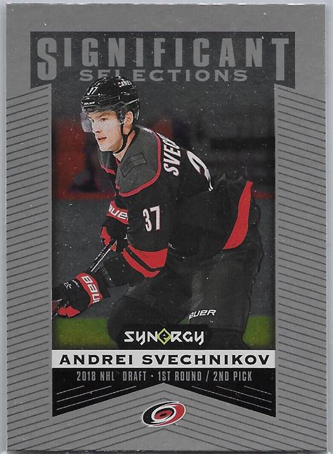 Andrei Svechnikov Upper Deck Synergy Significant Selections