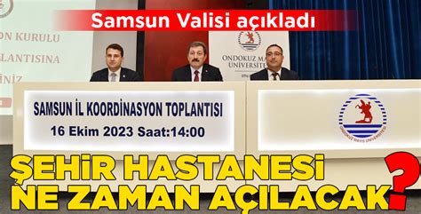 Eh R Hastanes Ne Zaman A Ilacak Yeni G Nde Haber Samsun Haber