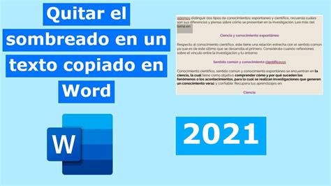 C Mo Quitar El Sombreado Fondo O Tabla De Un Texto Copiado De Internet