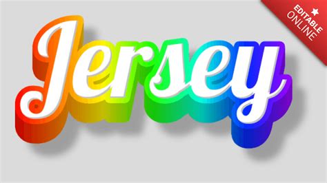 Jersey D Lgbt Generador De Efectos De Texto