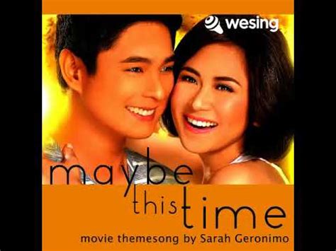 Maybe This Time Sarah Geronimo YouTube