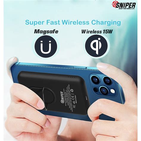 Sniper Powerbank Wireless Magnetic Magsafe Sniper Indonesia Official